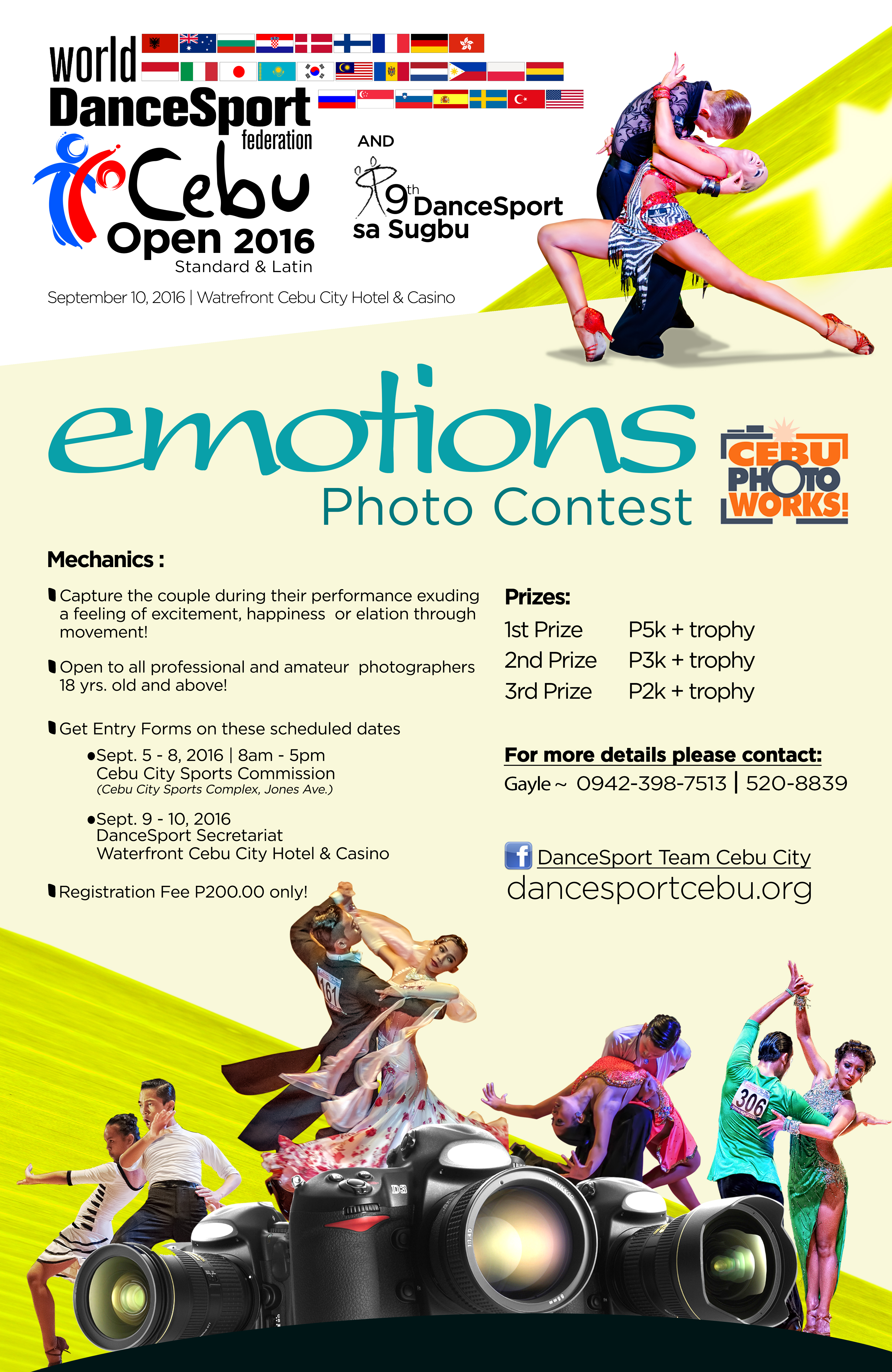 2016 wdsf cebu open photo contest poster