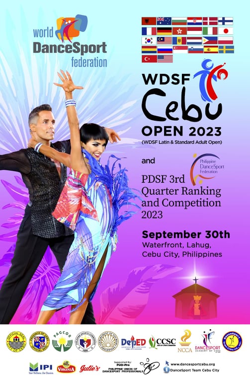 WDSF CEBU OPEN 2023 and PDSF 3rd Quarter Ranking & Competitions 2023